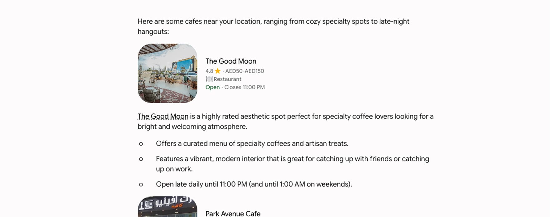 AI-generated search answers